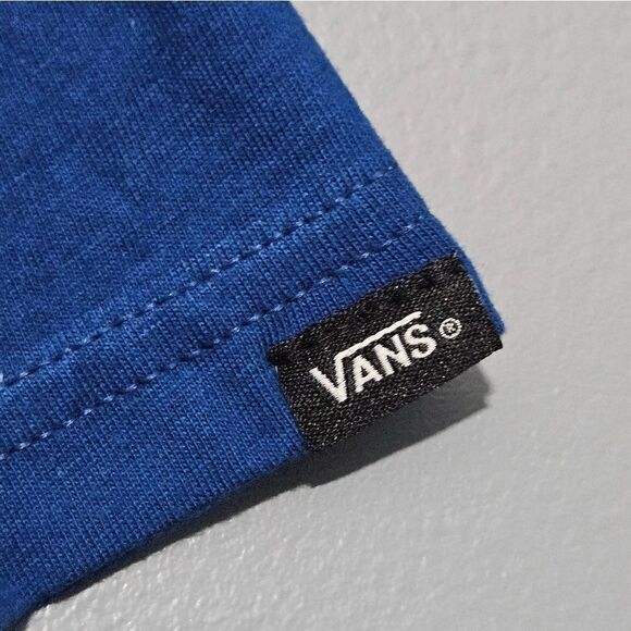 Vans Off The Wall, Mens T-Shirt in Royal Blue. NWT, Size Large - Picture 4 of 6